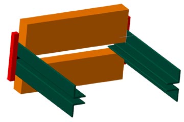 flue damper mock-up drawing